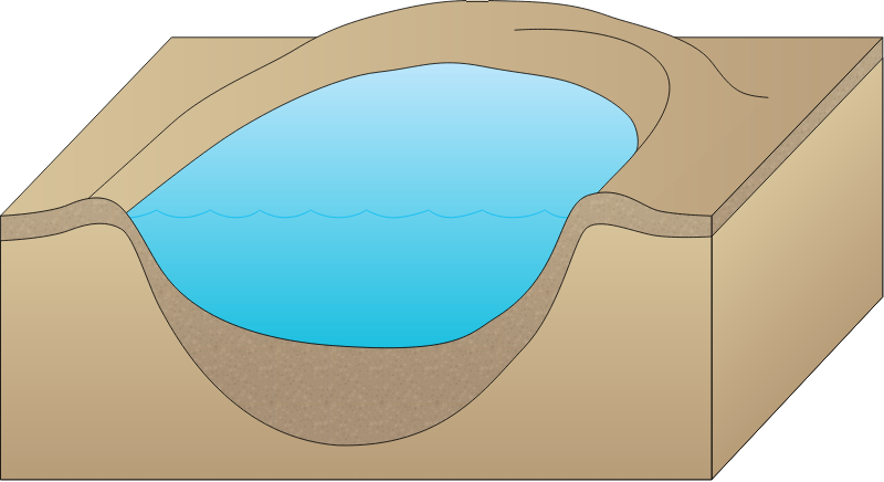 Meteorite 3d Crater Lake