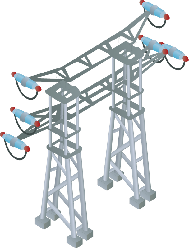 Energy High Voltage Power Stanchions