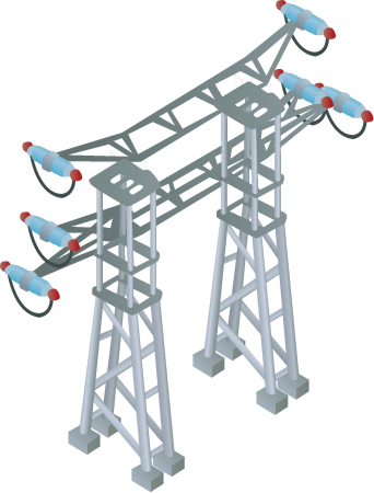 Energy High Voltage Power Stanchions
