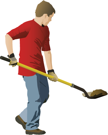 Restoration Boy with Shovel