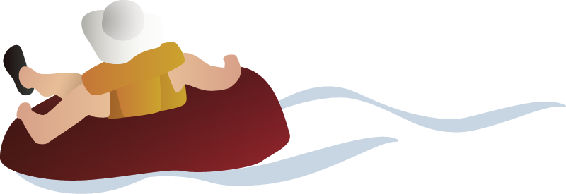 Man Tubing