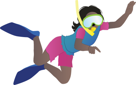 Snorkelling Child