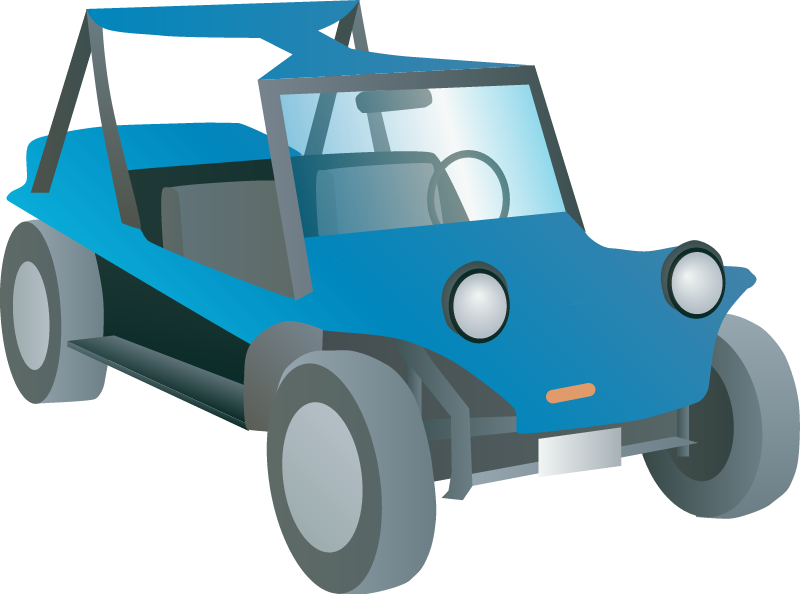 Little Blue Dune Buggy
