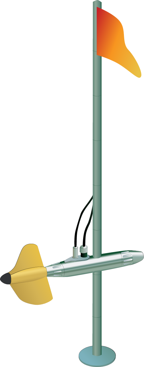 Current Meter with Flag