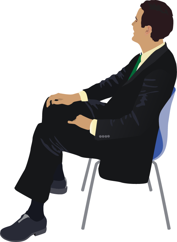 Business Man Sitting