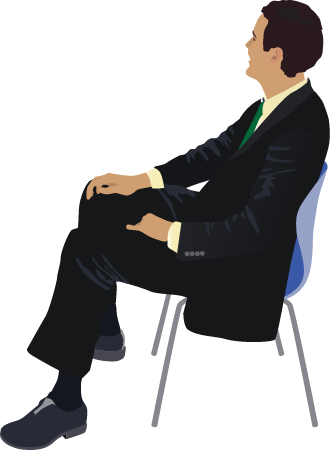 Business Man Sitting
