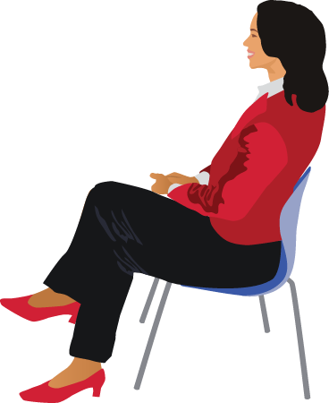 Business Woman Sitting