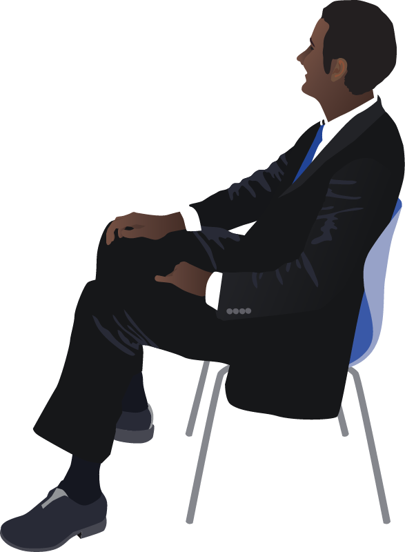 Business Man Sitting
