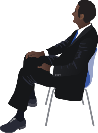 Business Man Sitting