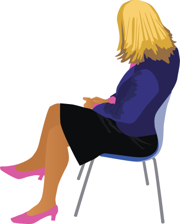 Business Woman Sitting
