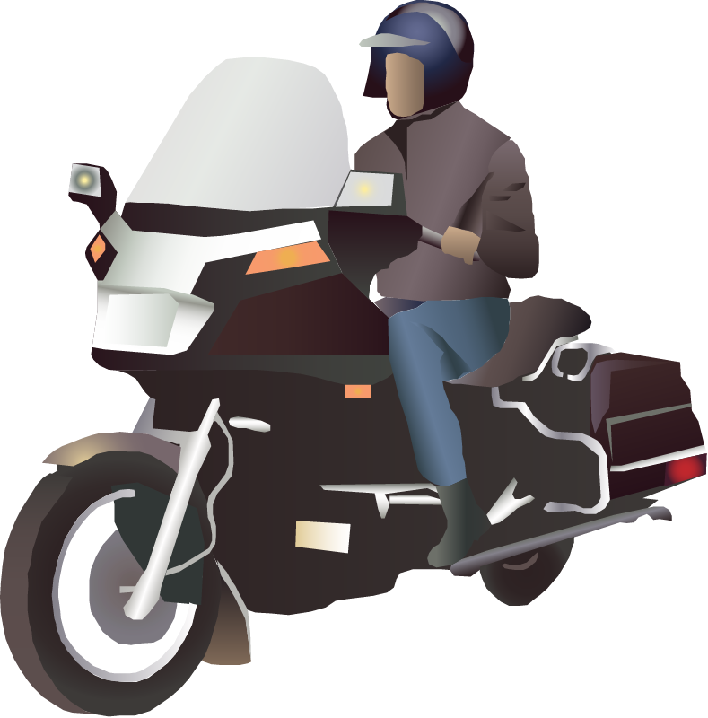 Vehicle Motorcycle with One Rider