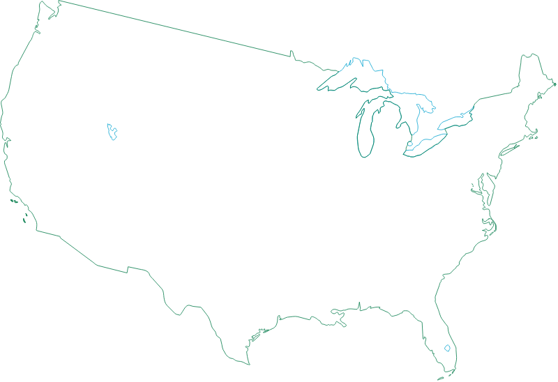 USA Line Map
