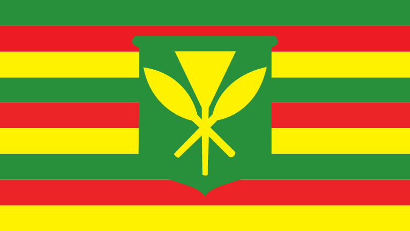 Flag USA Hawaii Kanaka Maoli