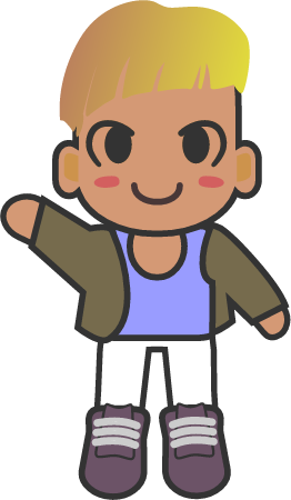 Kawaii boy character