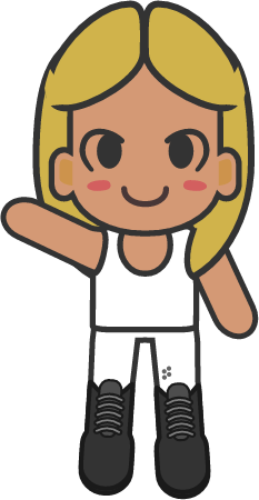 Kawaii girl character