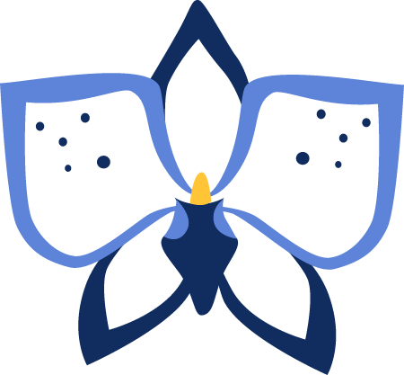 Orchid Flower Logo