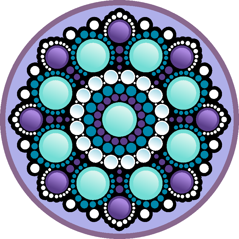 Bright Color Dot Mandala