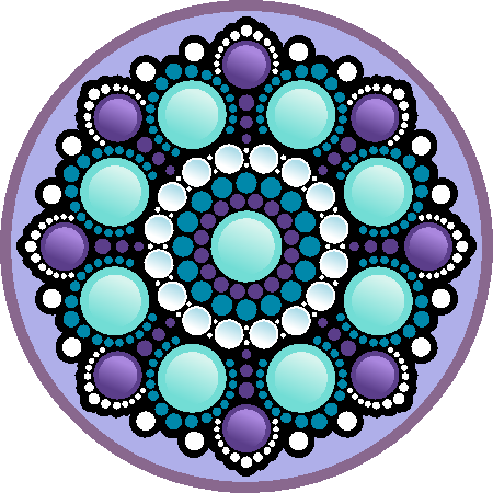 Bright Color Dot Mandala
