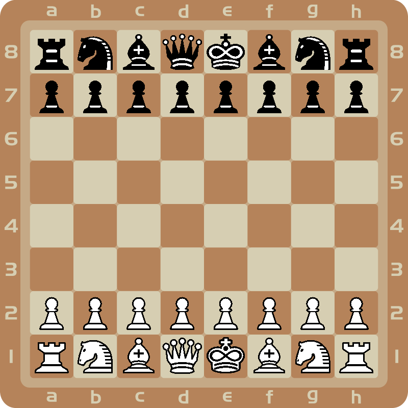 2D Chess (Brown Squares)