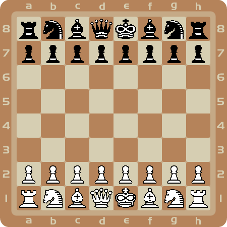 2D Chess (Brown Squares)