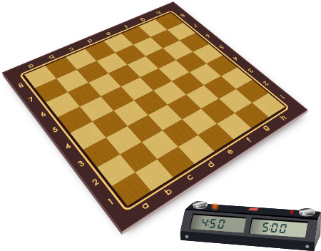 3D Chess Board with Clock