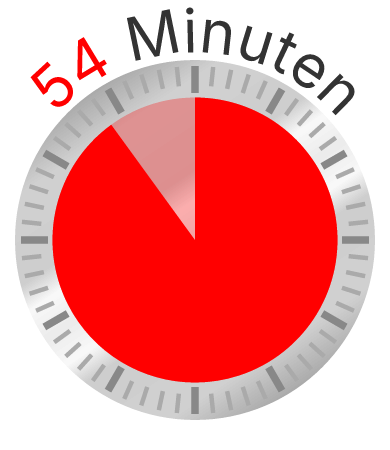 Clock Face - 54 Minutes
