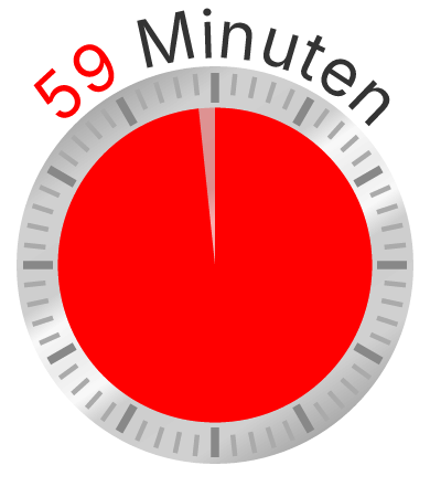 Clock Face - 59 Minutes