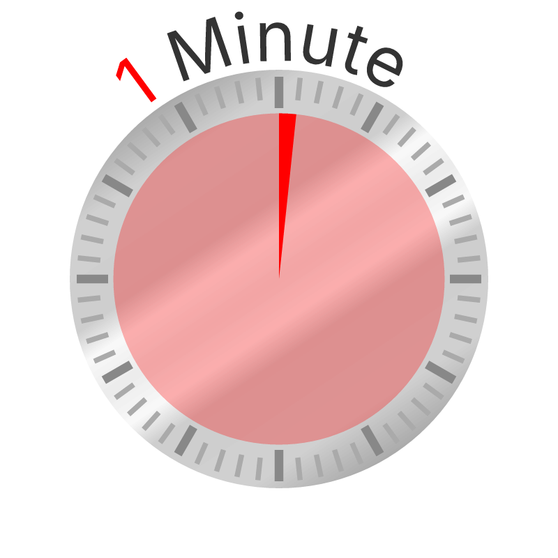 Clock Face (1-Minute Intervals)