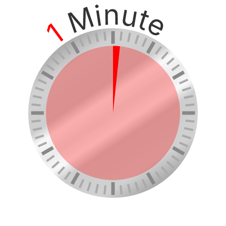Clock Face (1-Minute Intervals)