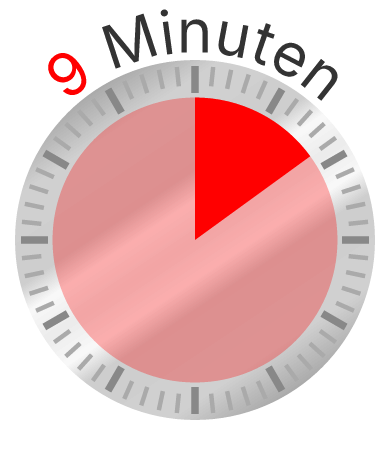 Clock Face - 9 Minutes
