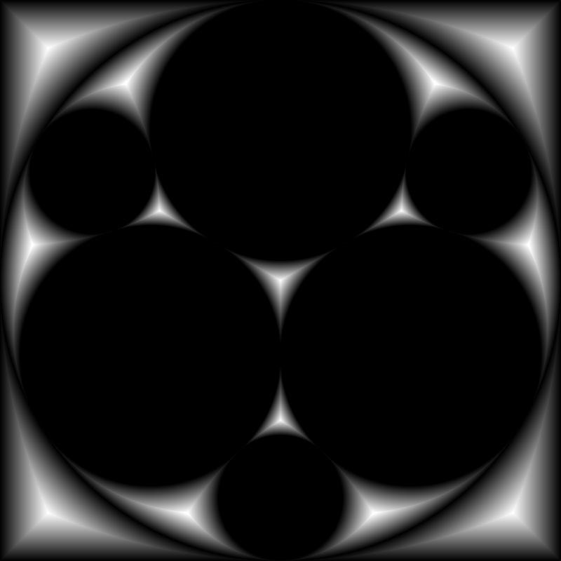 Apollonian Circle Gradient Layout