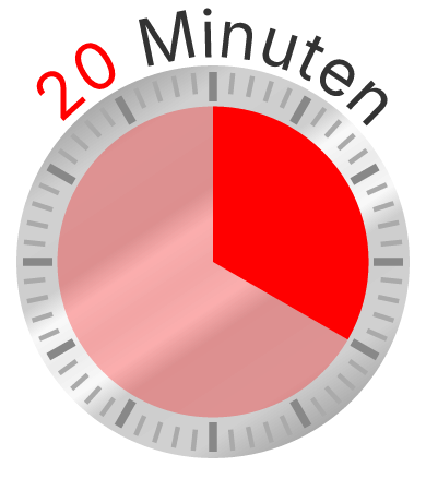 Clock Face - 20 Minutes