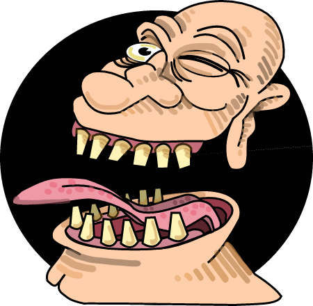 Cartoon Laughing Head