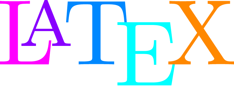 Colored LaTeX Logo