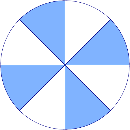 Math Circle - Eighths Fraction