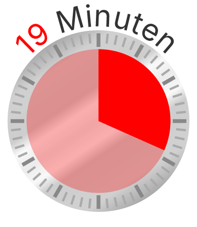 Clock Face - 19 Minutes