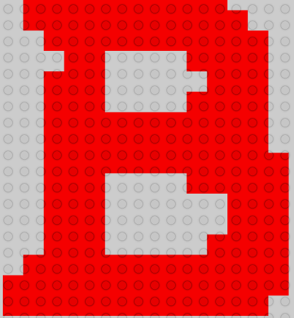 Lego-Like Letter B