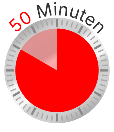 Clock Face - 50 Minutes