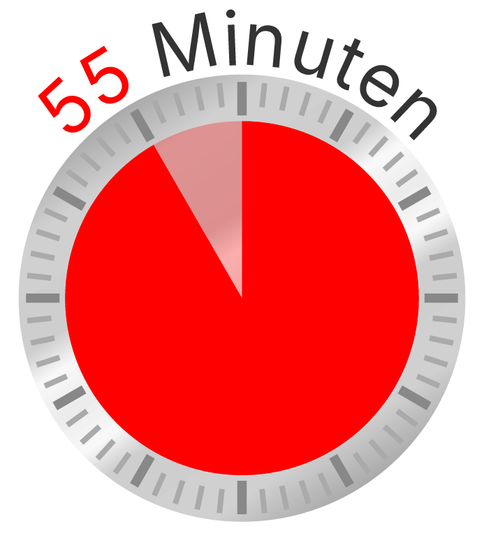Clock Face - 55 Minutes