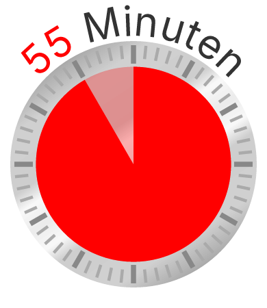 Clock Face - 55 Minutes
