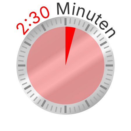 Clock Face - 2.5 Minutes