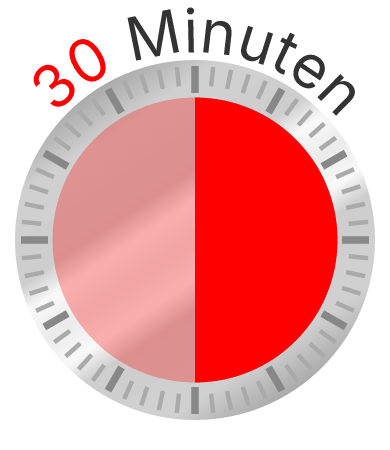Clock Face - 30 Minutes