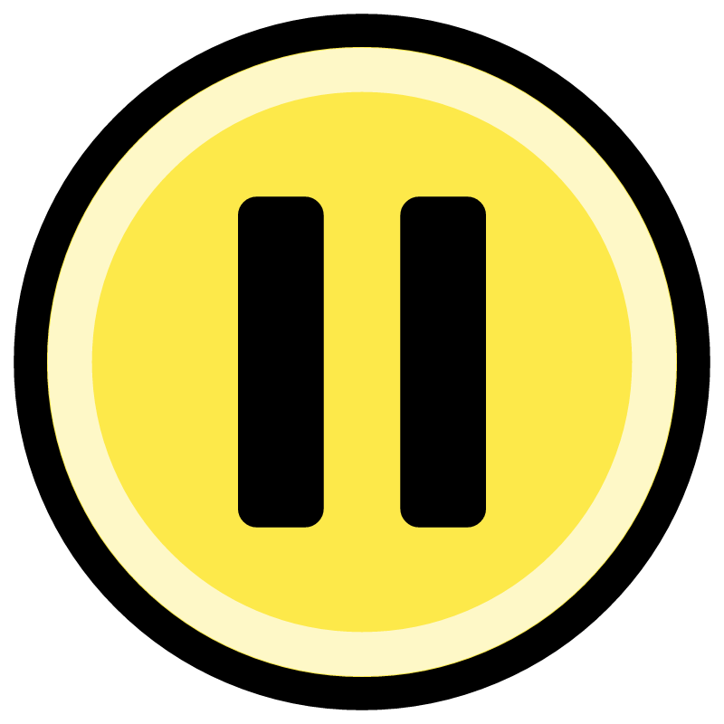 Yellow Pause Button