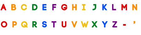 Rainbow Alphabet on Pride Background