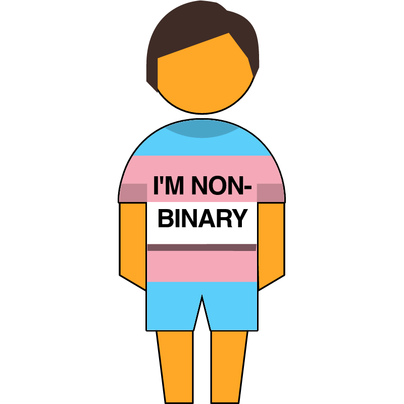 Non-Binary Transgender Child in Sportswear