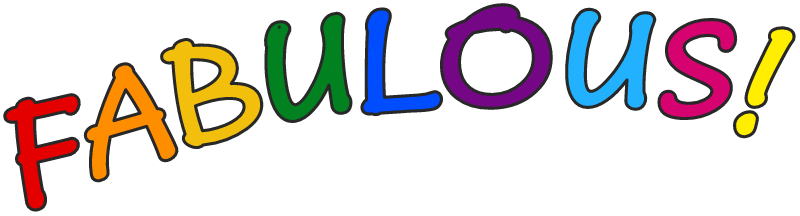 Fabulous Word in LGBTQ+ Colors