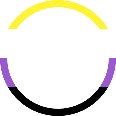 Nonbinary Pride Circular Frame