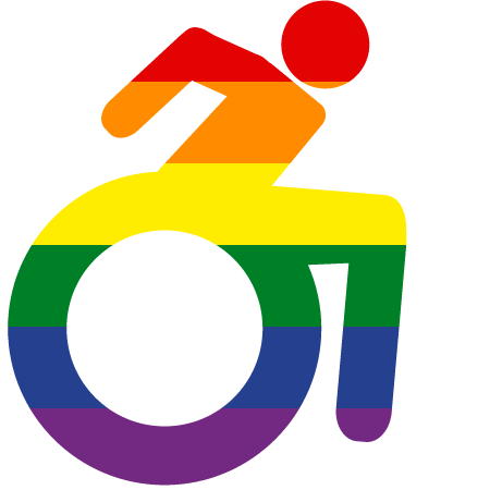 LGBT+ Wheelchair Pride Symbol