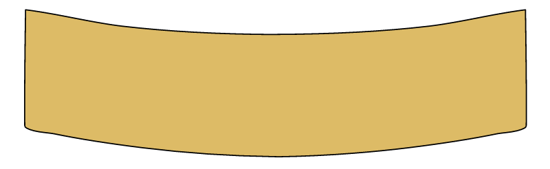 Tall Gold Banner with Outline
