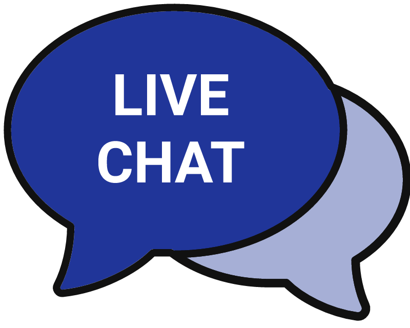 Blue Live Chat Icon